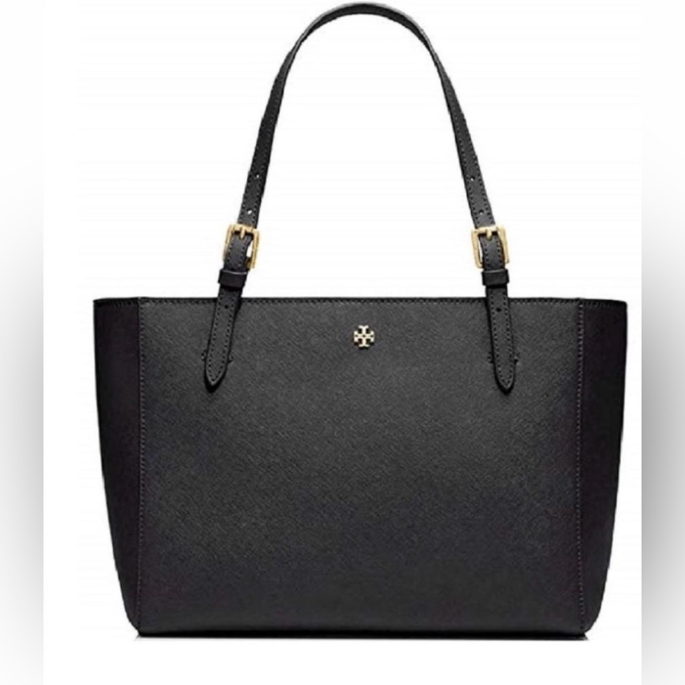 NWOT Tory Burch Large Emerson Buckle Tote Bag Black